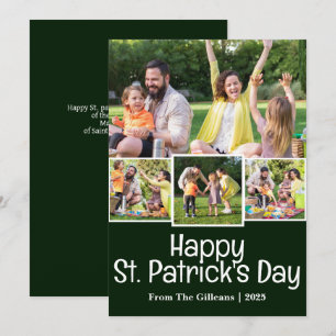 Cartes Pour Fêtes Annuelles Green St. patrick's day Famille Shamrock 4 photo