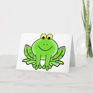 Cartes Pour Fêtes Annuelles Green_Valentine_Frog_with_pink_hearts.png