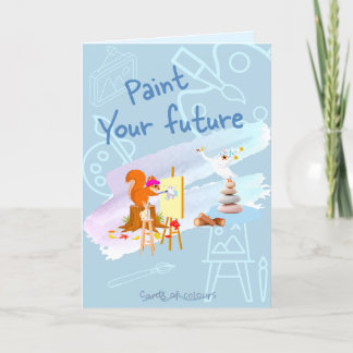 Cartes Pour Fêtes Annuelles Greeting card paint your future 