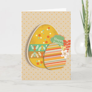 Cartes Pour Fêtes Annuelles Greeting card with Easter egg symbol
