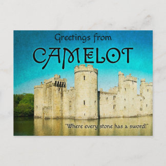 Cartes Pour Fêtes Annuelles Greetings from Camelot Postcards