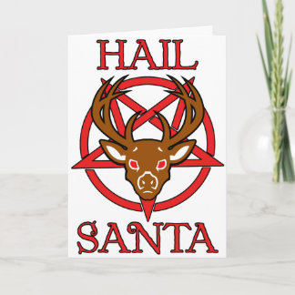 Cartes Pour Fêtes Annuelles Grêle Père Noël