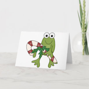 Cartes Pour Fêtes Annuelles Grenouille avec Sucres de canne T-shirts et cadeau