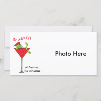 Cartes Pour Fêtes Annuelles Grenouille Pompette-tini's