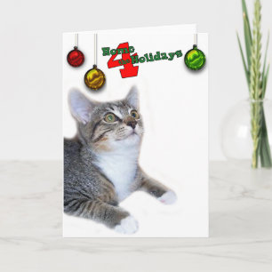 Cartes Pour Fêtes Annuelles Greyfoot Cat Rescue Home 4 the Holidays