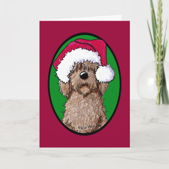 Cartes Pour Fêtes Annuelles Griffonnage Père Noël de chocolat (Devant)