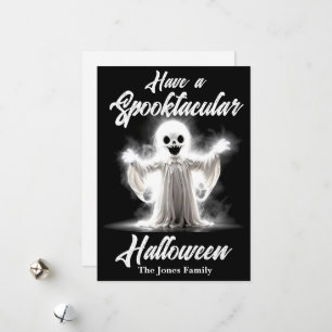 Cartes Pour Fêtes Annuelles Grin in the Gloom - La salutation du spectre