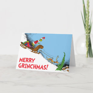 Cartes Pour Fêtes Annuelles Grinch classique   Grinch et Reindeer Max