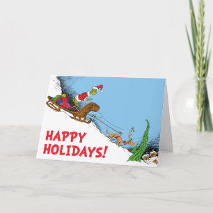Cartes Pour Fêtes Annuelles Grinch Classique   Grinch et Renne Max