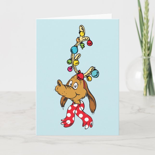 Cartes Pour Fêtes Annuelles Grinch classique | Max - Joyeuses fêtes (Devant)