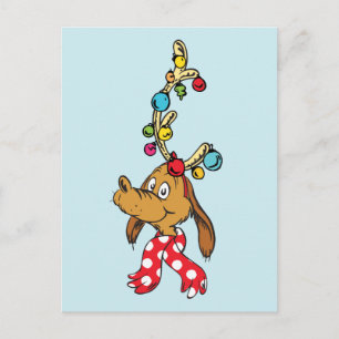 Cartes Pour Fêtes Annuelles Grinch Classique Max - Joyeux Wholidays
