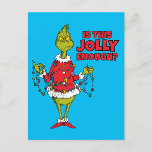 Cartes Pour Fêtes Annuelles Grinch "Est-ce assez joyeux ?"