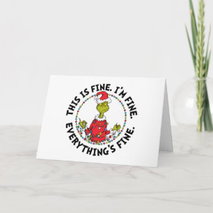 Cartes Pour Fêtes Annuelles Grinch   Tout va bien