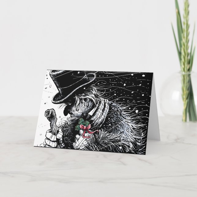 Cartes Pour Fêtes Annuelles Grippe-sou (Devant)