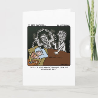 Cartes Pour Fêtes Annuelles Grippe-sou sourd
