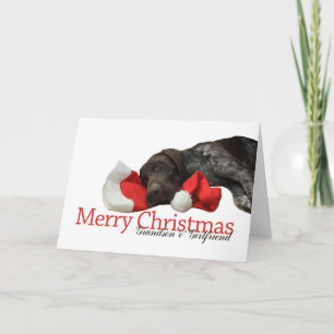 Cartes Pour Fêtes Annuelles Grizzly Grandson et petite amie Joyeux Noël