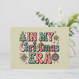 Cartes Pour Fêtes Annuelles Groovy Dans Mon Ère De Noël Drôle Professeur