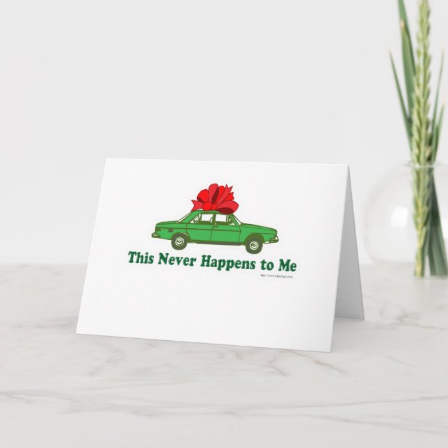 Cartes Pour Fêtes Annuelles Gros cadeau de Noël amusant (Devant)