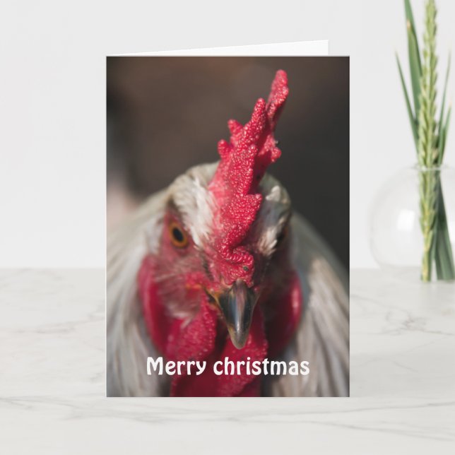 Cartes Pour Fêtes Annuelles Gros plan portrait noël (Devant)