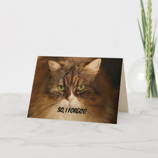 CARTES POUR FÊTES ANNUELLES GRUDGE OR KISS - BELATED BIRTHDAY CARD