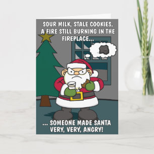 Cartes Pour Fêtes Annuelles Grumpy Père Noël Christmas Card
