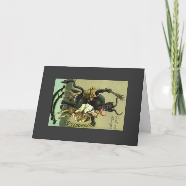 Cartes Pour Fêtes Annuelles Gruss Vom Krampus (Devant)