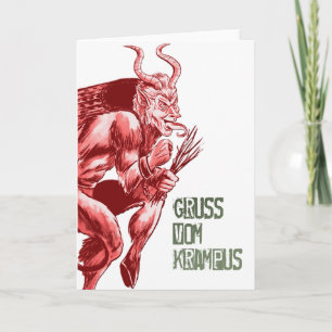 Cartes Pour Fêtes Annuelles Gruss Vom Krampus
