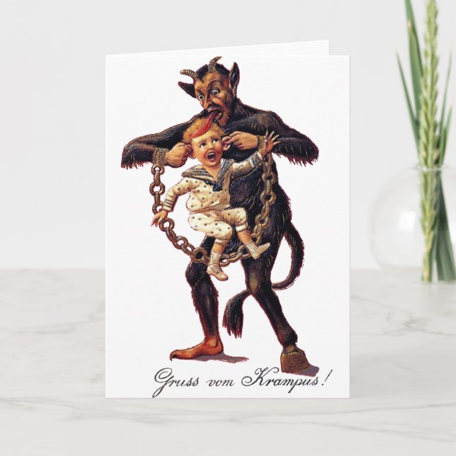 Cartes Pour Fêtes Annuelles Gruss vom (Salutations De) Krampus (Devant)