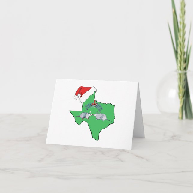 Cartes Pour Fêtes Annuelles Gui de Texas (Devant)
