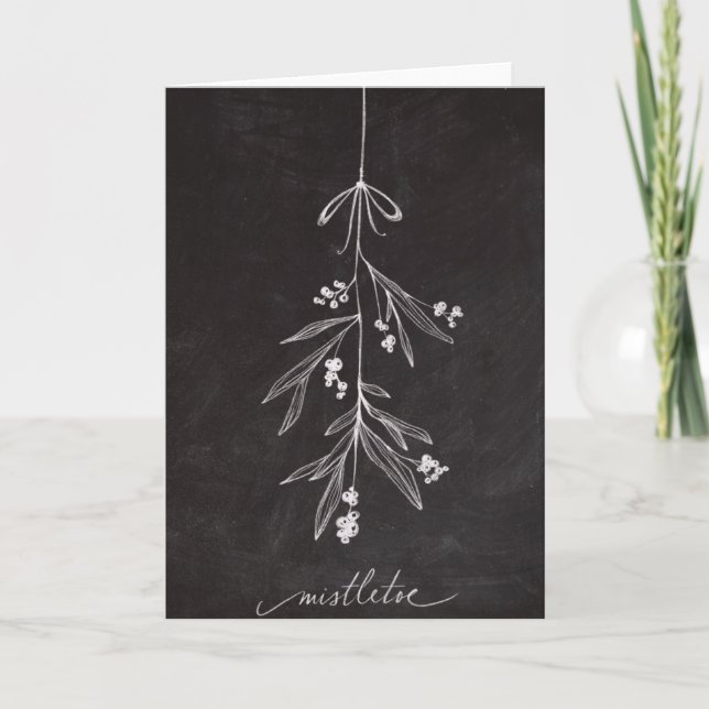 Cartes Pour Fêtes Annuelles Gui de vacances de tableau - Noël (Devant)