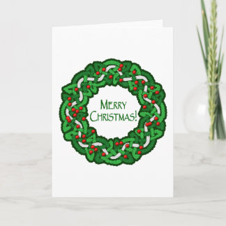 Cartes Pour Fêtes Annuelles Guirlande celtique de Joyeux Noël