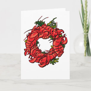 Cartes Pour Fêtes Annuelles guirlande de homard