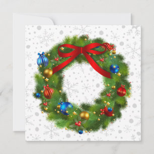 Cartes Pour Fêtes Annuelles Guirlande de Noël Festive personnalisée