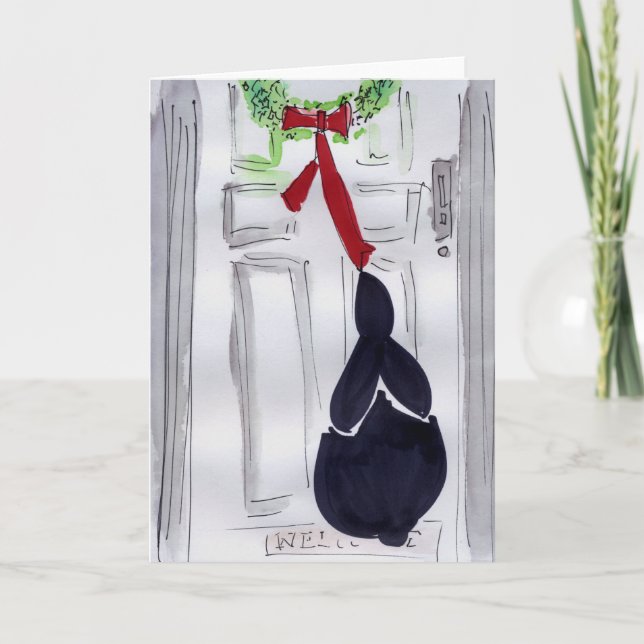 Cartes Pour Fêtes Annuelles Guirlande de porte (Devant)