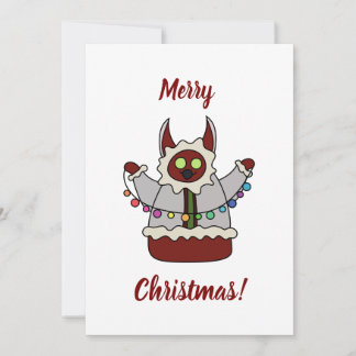 Cartes Pour Fêtes Annuelles Guirlande monstre de Noël