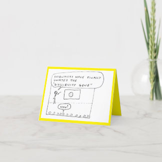 Cartes Pour Fêtes Annuelles Gullibility Gene I Arbitraire Anything Joke Card