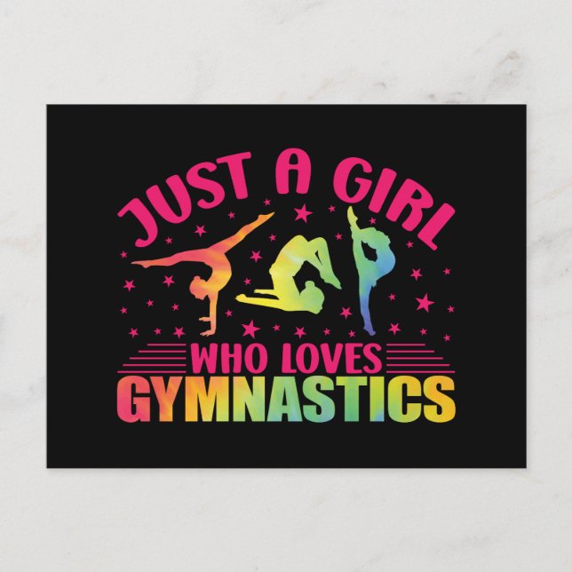 Cartes Pour Fêtes Annuelles Gymnastique Gymnastique Juste une fille qui aime l (Devant)