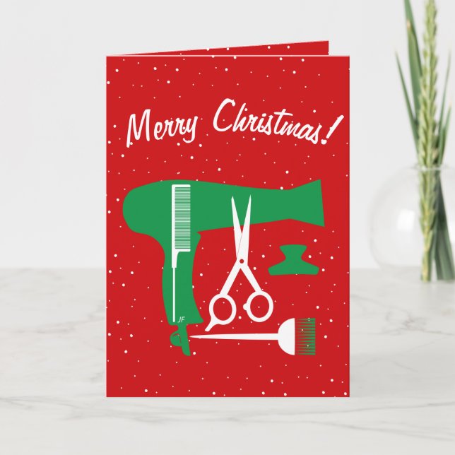 Cartes Pour Fêtes Annuelles Hairstyles tools (Devant)