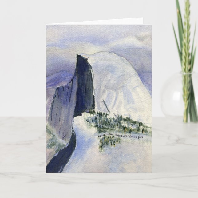 Cartes Pour Fêtes Annuelles Halfdome de Glacier Point, Yosemite (Devant)