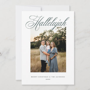 Cartes Pour Fêtes Annuelles Hallelujah Noël religieux
