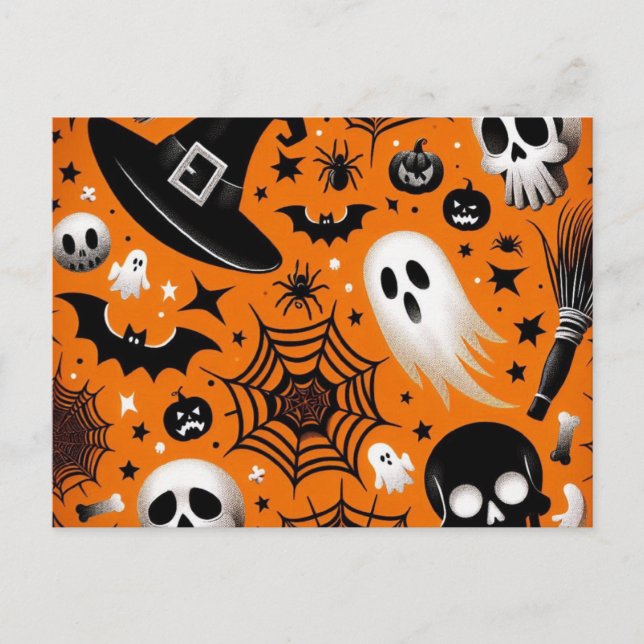 Cartes Pour Fêtes Annuelles Halloween (Devant)