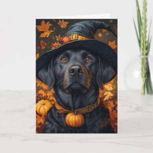 Cartes Pour Fêtes Annuelles Halloween Black Lab