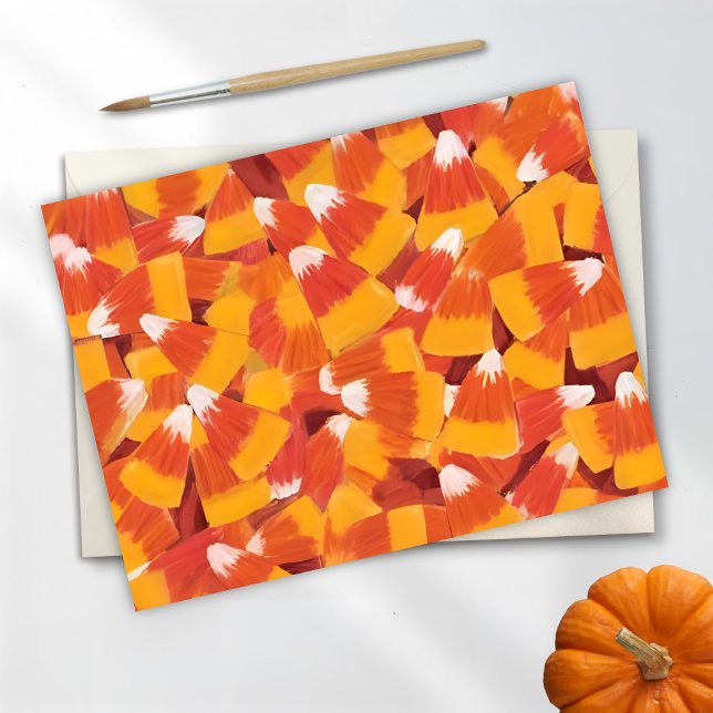 Cartes Pour Fêtes Annuelles Halloween Candy Corn (Créateur téléchargé)