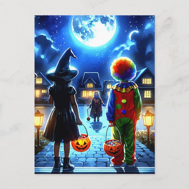 Cartes Pour Fêtes Annuelles Halloween Éffrayant (Devant)