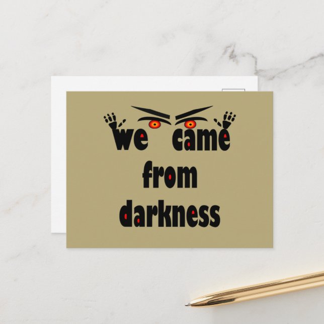 Cartes Pour Fêtes Annuelles Halloween éffrayante saison (Devant/Arrière en situation)