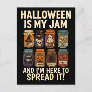 Cartes Pour Fêtes Annuelles Halloween est ma confiture - Drôle design Éffrayan