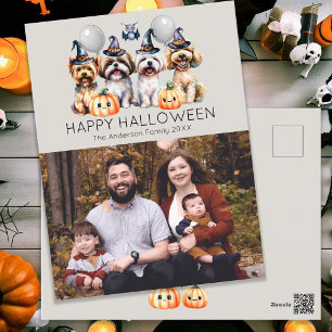 Cartes Pour Fêtes Annuelles Halloween familial joyeux
