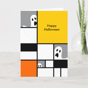 Cartes Pour Fêtes Annuelles Halloween - Fantômes d'art moderne