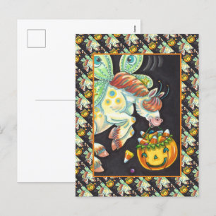 CARTES POUR FÊTES ANNUELLES HALLOWEEN FLYING HORSE CANDY CORN