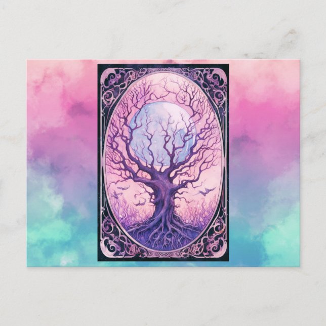 Cartes Pour Fêtes Annuelles Halloween Fumée de Pleine lune déplaisante de hare (Devant)